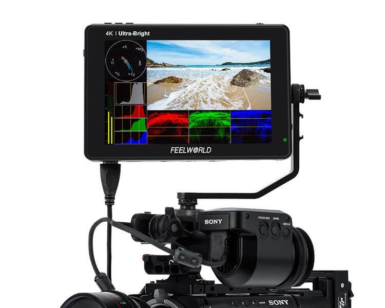 מוניטור מקצועי למצלמות “IPS 7 התומך ברזולוציה 4K