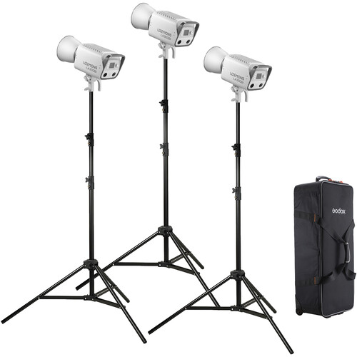 Godox Litemons LA300Bi-K3 קיט 3 תאורות לד