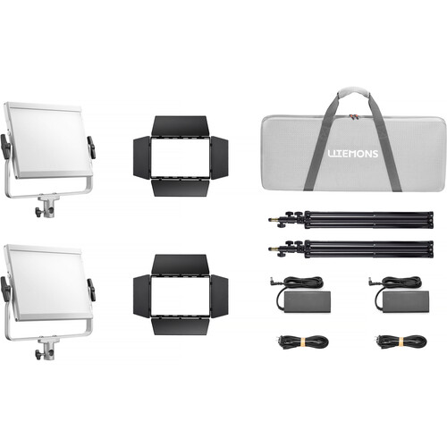 Godox Litemons LP600Bi K2 קיט פאנל תאורת לד Bi-Color (2-יחידות)