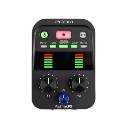 מכשיר הקלטה נייד לפודקאסט Zoom PodTrak P2