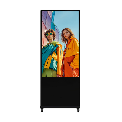 מסך שילוט דיגיטלי עומד Hikvision DS-D6055UT-D/S בגודל 55" עם מגע 4K