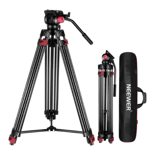חצובה מקצועית עם ראש נוזלי Neewer 200cm Heavy-Duty Tripod