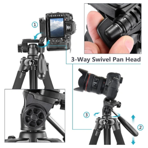 חצובה אלומיניום NEEWER Aluminum Tripod – תמונה 4