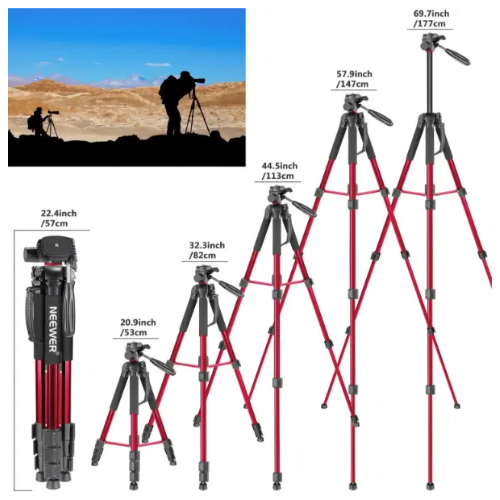 חצובה/מונופוד אלומיניום NEEWER Aluminum Tripod Monopod – תמונה 3