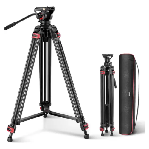 חצובת וידאו מקצועית 189 ס"מ NEEWER Pro Video Tripod Aluminu