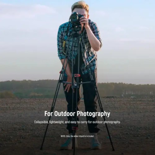 חצובת וידאו מקצועית 189 ס"מ NEEWER Pro Video Tripod Aluminu – תמונה 5