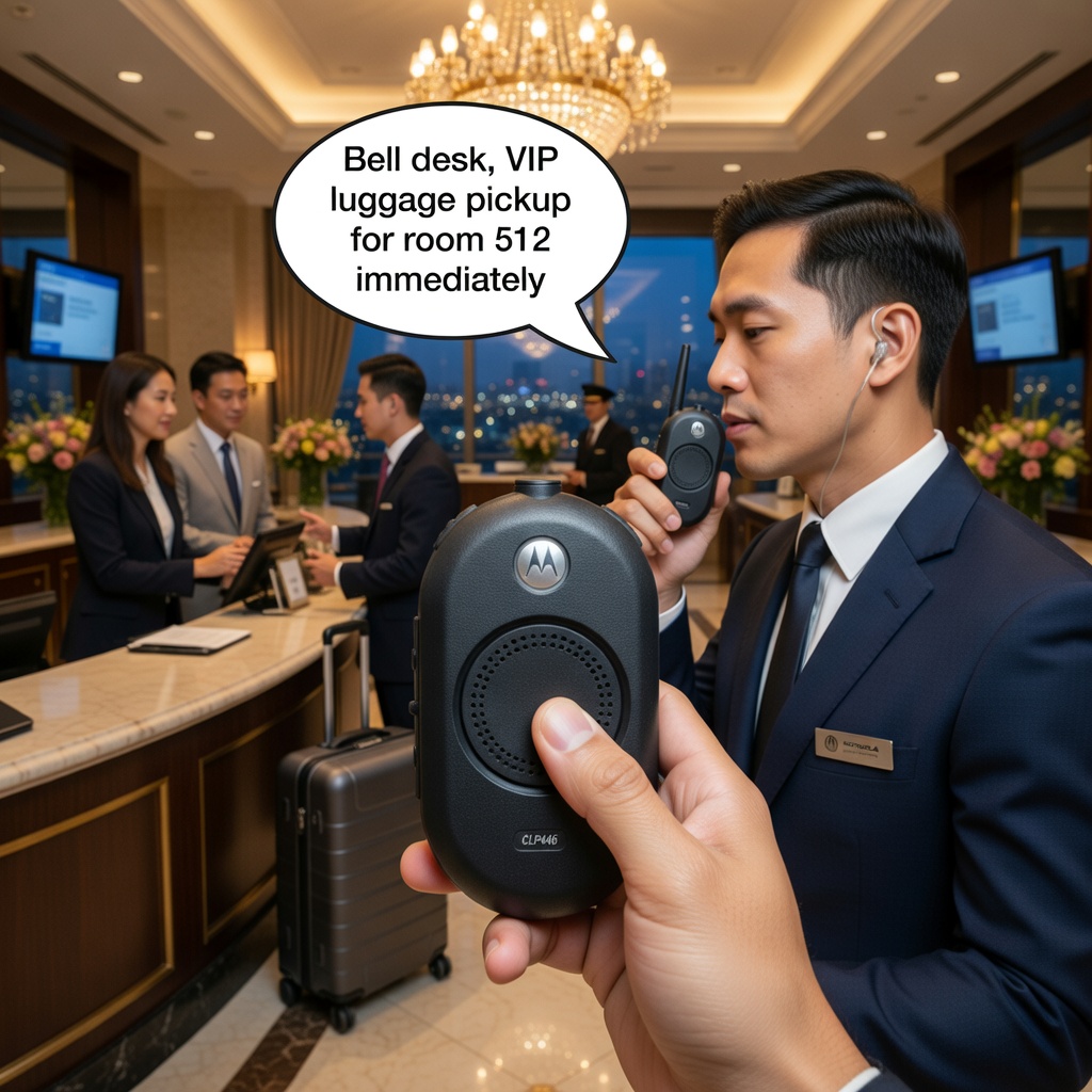 Motorola CLP446 לשימוש יעיל במקומות אלגנטיים והומי אדם