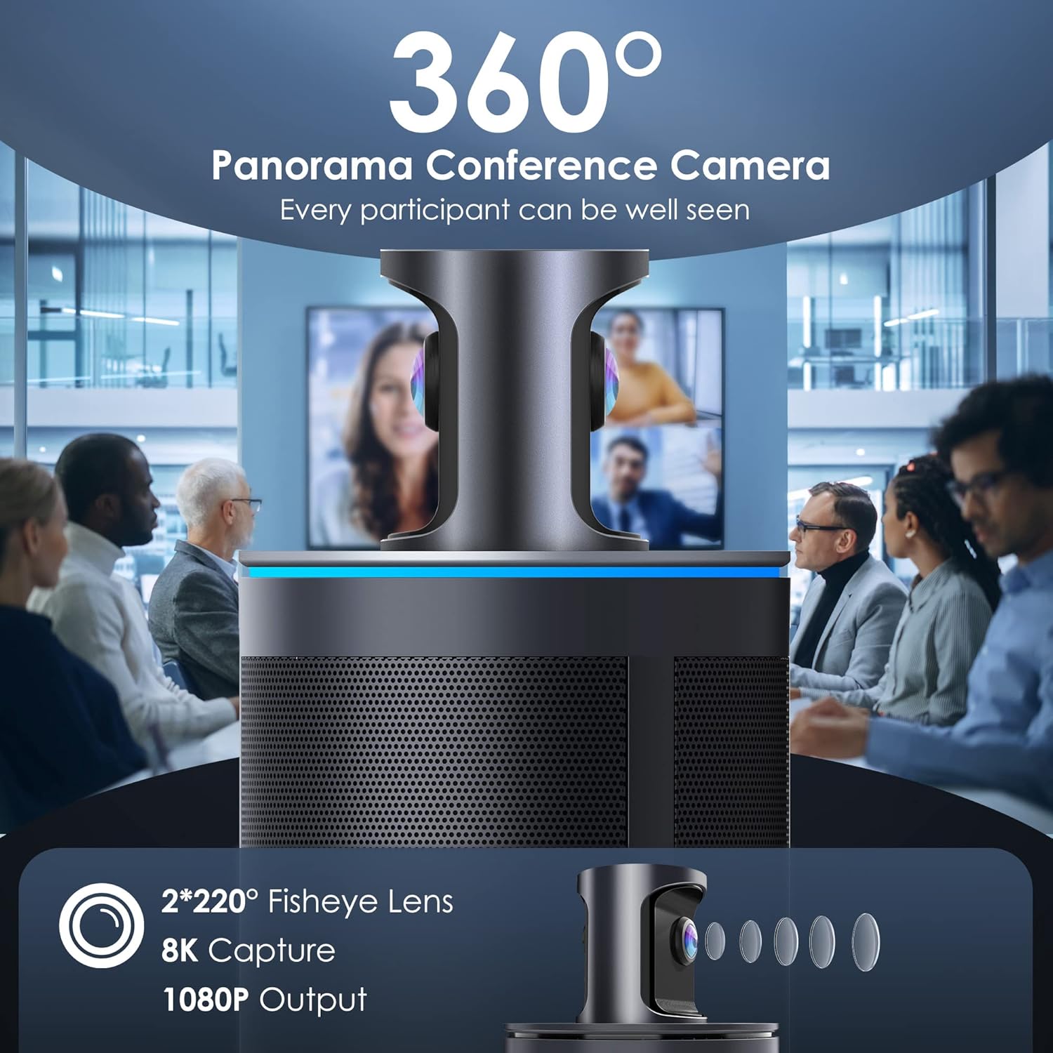מצלמת וידאו קונפרנס KANDAO Meeting 360 – תמונה 7