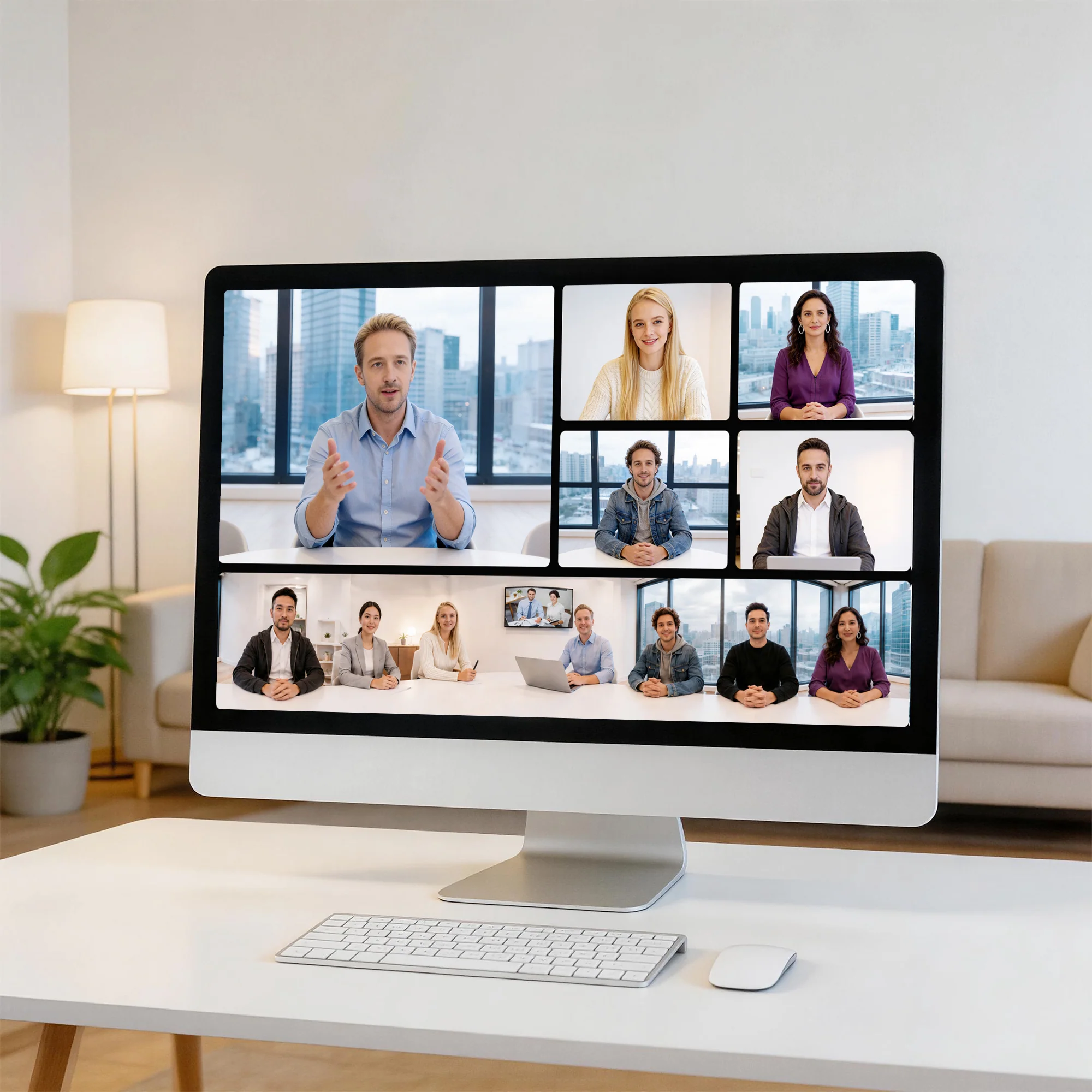 מצלמת ועידה פנורמית 360° Rocware RC360 AI All-in-One – תמונה 7